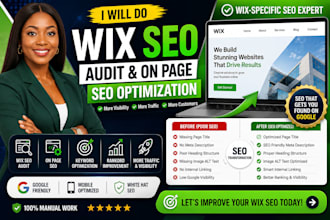 do wix SEO audit and on page optimization, google ranking