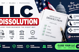 dissolve llc handle llc dissolution close llc close ein wyoming llc US llc