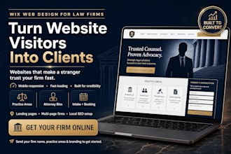 design or redesign wix website, wix law firm design, wix expert