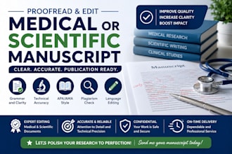 proofread, edit medical manuscript, journal editing, scientific, apa, ama
