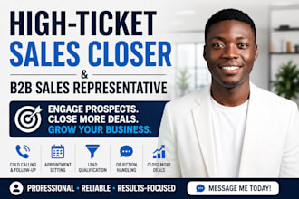 be your b2b sales closer and appointment setter
