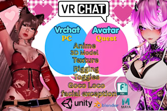 custom vrc avatar, vrchat avatar, vr character, furry nsfw avatar