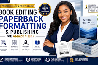 do ebook editing textbook formatting paperback formatting for kdp publishing