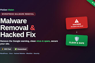 do wordpress malware removal, fix hacked website, virus and spam