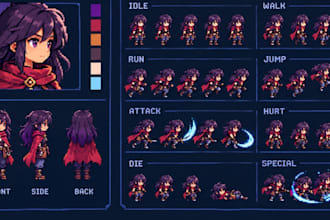 do pixel art sprite sheet pixel art character video game character design sprite