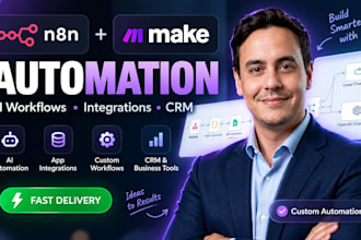 build n8n ai automation workflows and whatsapp chatbots