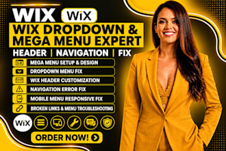 wix website dropdown menu mega menu wix website header navigation error fix