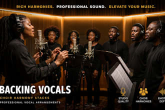 record rich backing vocals choir harmony stacks and vocal arrangements