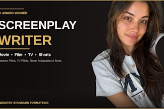 write screenplay movie script film script tv pilot script coverage synopsis