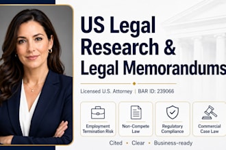 draft a US business regulatory compliance legal research memorandum