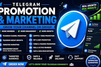 telegram promotion telegram marketing telegram organic promotion