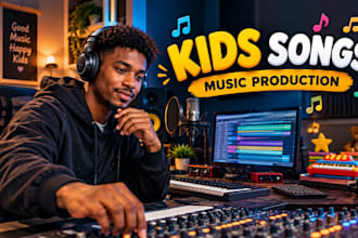 compose, sing and produce children songs, kids song