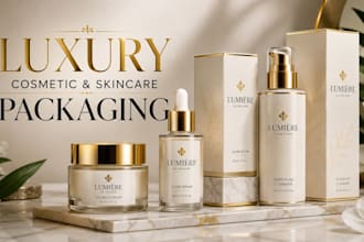 design luxury cosmetic skincare and beauty product packaging