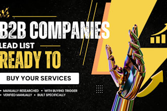 build a b2b lead list of companies actively ready to buy, verified icp research