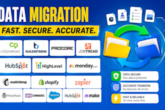 data migrate coconstruct buildtrend procore job tread hubspot gohighlevel monday