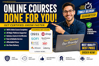 do online course and its test
