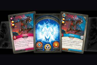 design custom board game, trading card game, tcg card game, card deck design