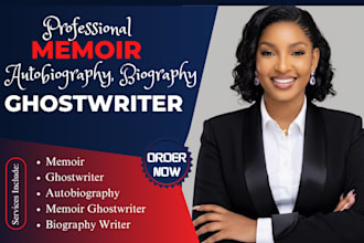 ghostwrite your memoir, autobiography or life story