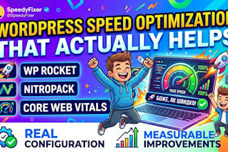 optimize wordpress speed and core web vitals