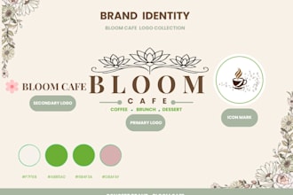 design ai cafe branding logo, menu and packaging