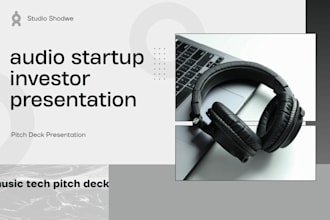 design music tech pitch deck audio startup investor presentation deck