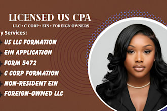 register your US llc or c corp and get ein for foreign owned business