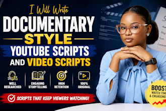 write engaging youtube script writing