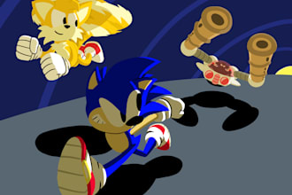 draw your sonic fan character oc in sonic the hedgehog style
