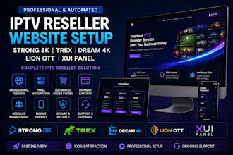 activate reseller panel strong8k,ott panel,tivione, b1g,dream4k,iptv rebrand