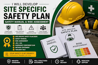 develop site specific safety plan, safety manual, risk assessment