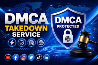 submit dmca takedown notices for copyright infringement