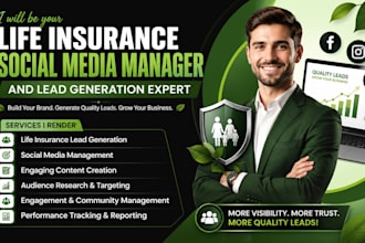 be your life insurance social media manager and lead generation expert