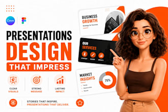 design investor pitch deck, slide deck design, company presentation
