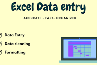 do excel data entry and spreadsheet work