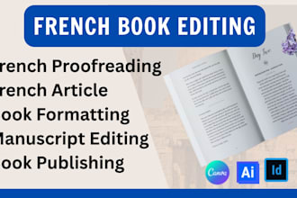 format and translate ebook into french, typeset, for kdp ebook publishing