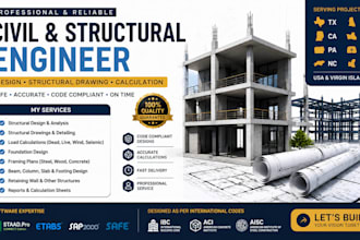 civil and structural engineer design,structural drawing,calculation tx,nc,ca,wa