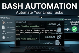 write bash scripts to automate linux server tasks