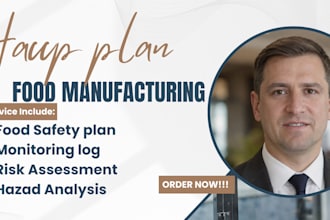 write audit haccp plan for restaurant, catering, food truck, food safety plan