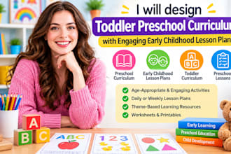 design toddler preschool curriculum with engaging early childhood lesson plans