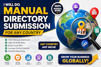 do manual directory submission for any country