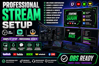 set up obs studio streamlabs and streamelements for professional streaming