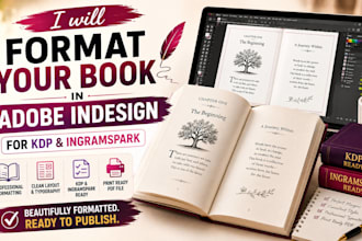format your book in adobe indesign for KDP and ingramspark