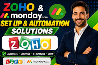 setup monday CRM automation monday consultation zoho form zoho CRM zoho campaign