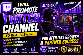 promote your twitch channel organically and grow your audience