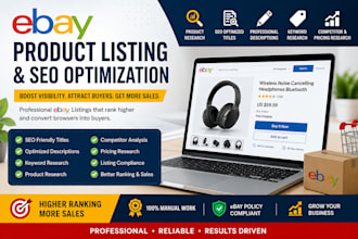 create and optimize ebay product listings with SEO