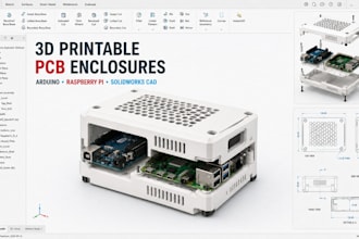 design 3d printable pcb enclosures for arduino raspberry pi solidworks cad