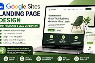 create a google sites landing page for products and lead generation