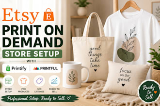 set up etsy print on demand store with printify printful gelato