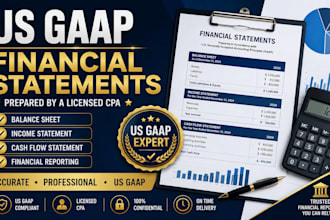 prepare US gaap financial statements as a licensed CPA