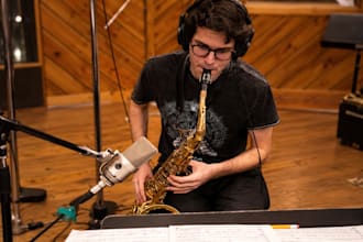 record professional, high quality saxophone for your song